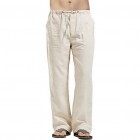 Holiday Cotton Linen Casual Trousers Men