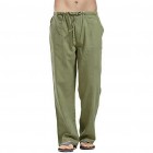 Holiday Cotton Linen Casual Trousers Men