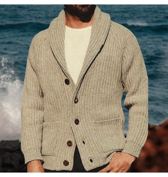 Men's pel Pin Knit Cardigan