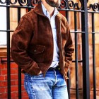 Men's Retro Fashion Urban Faux Deerskin Jacket