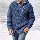 Men's Loose V-Neck Long Sleeve Knit Sweater