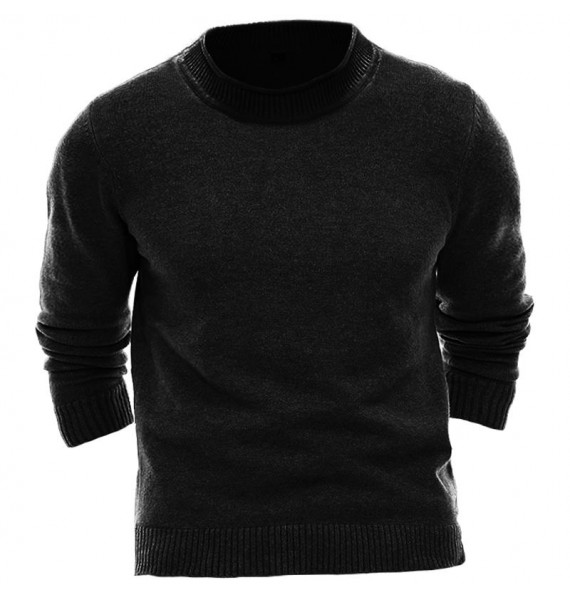 Men's Solid Color  Knit Sweater