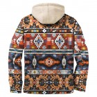 Men's Autumn & Winter Outdoor Casual  Ethnic Print Hooded Jacket