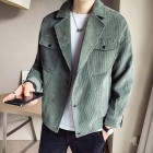 pel Colr Corduroy Casual Jacket Blouse