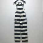 16oz motorcycle style prison uniform style striped overalls