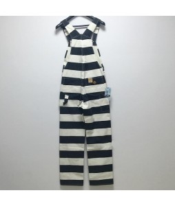 16oz motorcycle style prison uniform style striped overalls