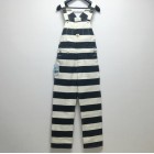 16oz motorcycle style prison uniform style striped overalls