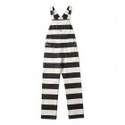 16oz motorcycle style prison uniform style striped overalls