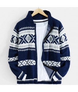 Men's Fashion Retro pel Knited Cardigan