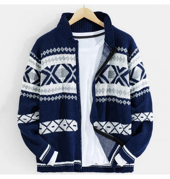 Men's Fashion Retro pel Knited Cardigan