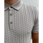 Knitted Woolen Solid Color Polo Shirt