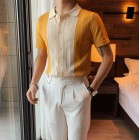 【Most Popur】 casual mens short-sleeved Polo shirt