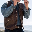 Mens Fashion  Leather Waistcoats