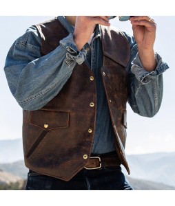 Mens Fashion  Leather Waistcoats