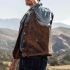 Mens Fashion  Leather Waistcoats