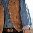 Mens Fashion  Leather Waistcoats