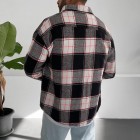 Fall And Winter Men's Casual Check Pattern Jacket