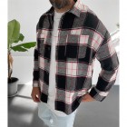 Fall And Winter Men's Casual Check Pattern Jacket