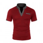 Men's Casual Colorblock POLO Shirt