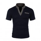 Men's Casual Colorblock POLO Shirt