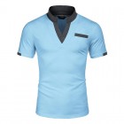 Men's Casual Colorblock POLO Shirt