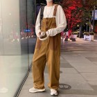 Retro Straight-through Casual Overalls Overalls