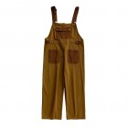 Retro Straight-through Casual Overalls Overalls