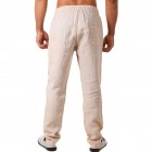 Men's Casual Cotton Linen Loose Drawstring Waist Trousers