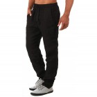 Men's Casual Cotton Linen Loose Drawstring Waist Trousers