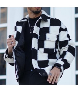 Men's Geometric Pid Pattern Jacket