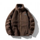 Hip Hop Winter Fleece Fluffy Jacket Streetwear Zipper Coat