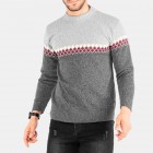 Men's Contrast Sweater Pullover Bottoming Shirt