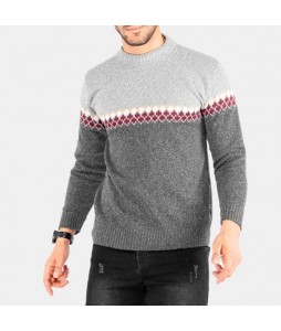 Men's Contrast Sweater Pullover Bottoming Shirt