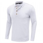 Men's Outdoor Pit Strip Bottoming Long Sleeved Polo Shirt