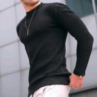 Men's Pullover Knit Long Sleeve Cotton T Top