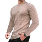 Men's Pullover Knit Long Sleeve Cotton T Top