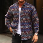 Mens Retro Casual Shirt Jacket