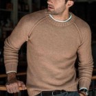 Men's Casual Versatile Round Neck Long Sleeve Sweater