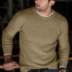 Men's Casual Versatile Round Neck Long Sleeve Sweater