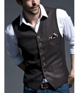 Men's Business Casual Pid Waistcoats