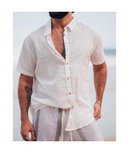 Men's Summer Linen Casual Loose Shirt