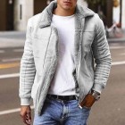 Men's Faux Deerskin Plush Lined Jacket