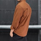 Men's  Striped Loose Casual Style Shirt