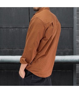 Men's  Striped Loose Casual Style Shirt