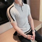 Men's Slim Fit Simple Everyday pel Knit Polo Shirt