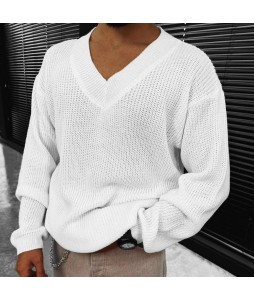 Men's Casual V-Neck Sweater