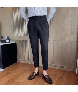 Men ice Social Business Suit Slim Fit Streetwear Pants