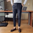 Men ice Social Business Suit Slim Fit Streetwear Pants