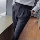 Men ice Social Business Suit Slim Fit Streetwear Pants