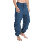 Men's Solid Color Casual Loose ce Up Harem Pants